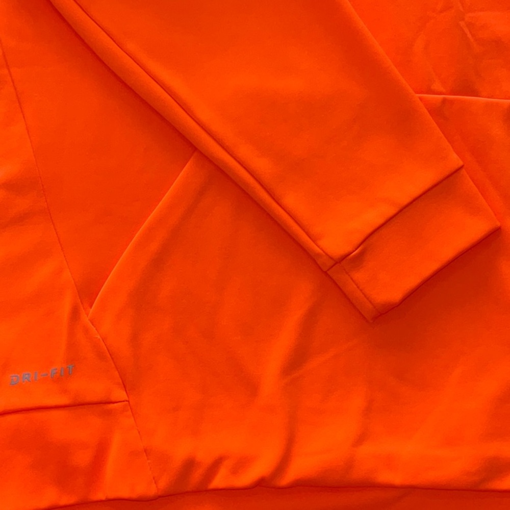Nike Vibrant Orange Hoodie with Gray Swoosh - Picture 8 of 8